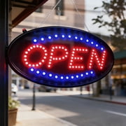 LED Neon Open Sign, Ultra Bright Animated Motion Business Advertisement Board, 18.89in x 8.27in