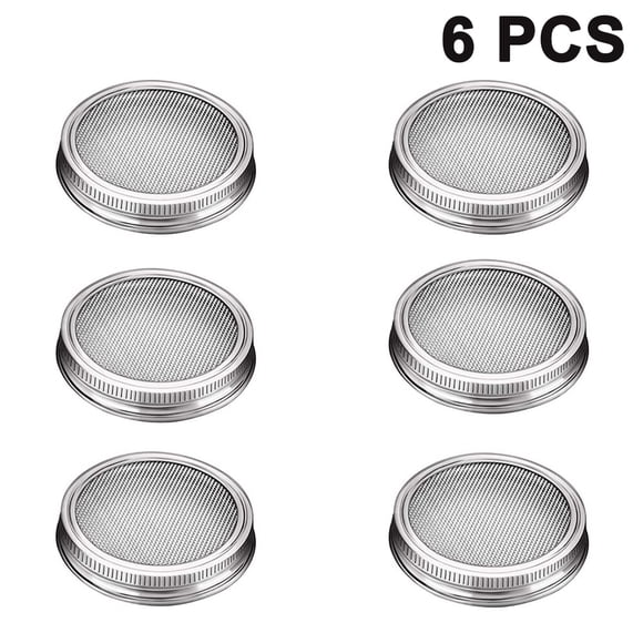 Grow Healthy Sprouts at Home - Fit Canning Jars, Ideal for Broccoli, Alfalfa, Beans & More Stainless Steel Seed Sprouting Lids for Regular Jars