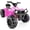 Pink, variant on Best Choice Products 12V Kids Ride-On ATV Quad w/ Bluetooth, 2.4mph Max, Treaded Tires, LED Lights, Radio - Pink