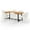 White+Teak, variant on GDF Studio Modern 7-Piece Acacia Wood Patio Dining Set with White PP Chairs, Seats 6