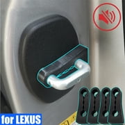Autoxbert Car Door Lock Buffer Damper For Lexus NX LX RX IS ES GX Soundproof Rattling Quiet Black