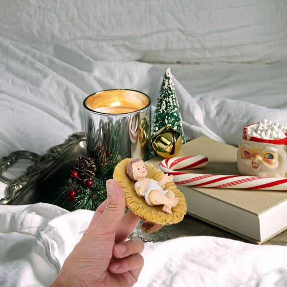 Hytrove Baby Jesus Figurine Nativity Design Assorted Color 1Pack