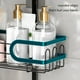 thumbnail image 5 of Accesorios de baño Estante colgante para ducha de baño Organizador de ducha colgante de 3 niveles con jabonera Toallas Esponja Estante de ducha sobre cabezal de ducha Estante colgante de acero inoxida, 5 of 9