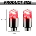 thumbnail image 2 of Car Bike Tire Lights,2-Pack Red Light Short Version Wheel Lights,Universal Valve Stem Lights for Automobile Electric Scooter Motorcycle,Bike Wheel Lights and Bike Spoke Lights for Safety Warning, 2 of 7