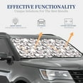 thumbnail image 5 of Uemuo Bird Printed 2 PCS Car Windshield Sun Shade, Auto Sun Heat and UV Rays Blocker, Foldable Automotive Front Window Sunshade Protector, 5 of 7