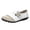 White, variant on Fesfesfes Womens Loafers Size 8 Round Toe Comfortable Synthetic Low-top Buckle Flat Casual Loafers Lightweight Shoes 39(8)