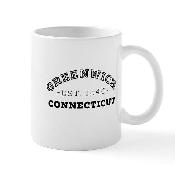 CafePress - Greenwich Connecticut Mugs - 11 oz Ceramic Mug - Novelty Coffee Tea Cup