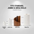 thumbnail image 6 of Paper Holder Wood Paper Towel Holder Countertop with Iron Stand and Round Base for One-Handed Tear in Kitchen or Bathroom,0.5x8.25x8.25" 1Pcs JASKFLY, 6 of 8