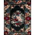 thumbnail image 1 of Ahgly Company Indoor Rectangle Abstract Chocolate Brown Medallion Area Rugs, 2' x 3', 1 of 6