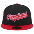 thumbnail image 2 of Men's New Era Black Cleveland Indians Cooperstown Collection Retro Spring Training 59FIFTY Fitted Hat, 2 of 6