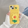 thumbnail image 1 of Cute Cartoons 3D Flower Love Heart Liquid Silicone Wallet Card Case For iPhone 14 13 12 11 Pro Max X XR XS 7 8 Plus SE3 Cover xuanjing unisex, 1 of 2