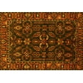 thumbnail image 1 of Ahgly Company Machine Washable Indoor Rectangle Persian Yellow Traditional Area Rugs, 5' x 8', 1 of 4