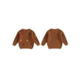 thumbnail image 2 of FOCUSNORM Chandail pour Bébé Fille à Manches Longues, Col Rond, Fleur, Tricot Chaud d'Hiver, Chandail, Vêtements pour Nourrisson, 2 of 9