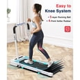 thumbnail image 5 of Redliro Compact Folding Treadmills 2 in 1 Walking Running Machine for Home 2.25HP 220 lbs, White, 5 of 8