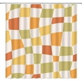 thumbnail image 2 of Retro Checkered Shower Curtain Vintage 60s 72s Modern Abstract Aesthetic Funky Hippie Groovy Cute Fabric Bathroom Curtains Decor Set with Hook(84" Wx72 H), 2 of 3