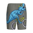 thumbnail image 5 of Gaeub Fun Riding Dinosaur Printed Men's Short Pajama Pants, Lightweight Lounge & Sleep Bottoms Keep You Cool - XX-Large, 5 of 9