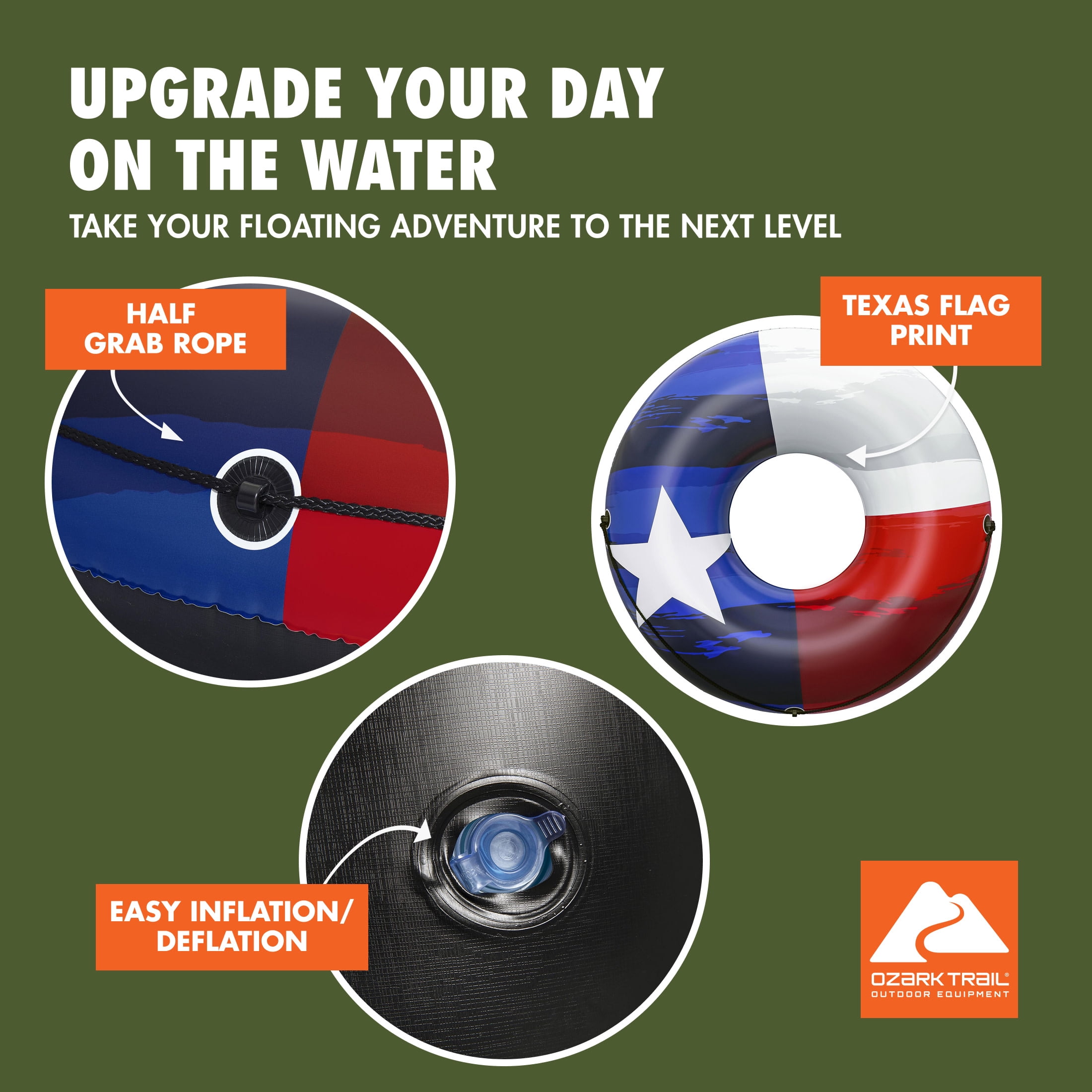 (2 pack) Ozark Trail Texas 39" River Tube