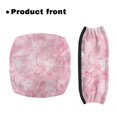 thumbnail image 2 of HELLHERO Marble Pattern Rollator Walker Cover Seat & Backrest Cover Set and Dust Proof for Neighborhoods and Indoor Outdoor(Pinkish-white), 2 of 7