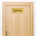 thumbnail image 5 of Uxcell 10.92 x 4.68inch Aluminum Name Plate Holder,2Pcs Wall Mount Sign Holder Gold Tone, 5 of 5