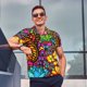 thumbnail image 4 of Balery Butterfly Garden Camisa Polo de Hombre con Estampado, de Manga Corta y Tejido Medio, Camisa Tipo Golf Polo-X-Large, 4 of 6