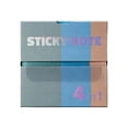 thumbnail image 2 of YardChic 1Pc Lined Transparent Sticky Notes, 240 Sheets Waterproof Writing Sticky Notes, Vintage Tone Transparent Label Sticky Notes for Office Classroom Supplies Bible Annotation Markers Tabs, 2 of 9