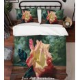 thumbnail image 1 of 3D Rosa Floral Funda de edredón Set Ropa de cama Set Fundas de almohada 76, 1 of 2