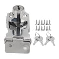 thumbnail image 3 of Hasp Lock,2 Packs 2.5in Keyed Keyed Locking Hasp Safety Lock Effortless Installation, 3 of 8