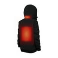 thumbnail image 3 of Sailwind Women's Heated Hoodie with Battery Pack 10000mAh,3 Heating Level Winter Outdoor Full Zip Hooded Sweatshirt for Women,Black,S, 3 of 9