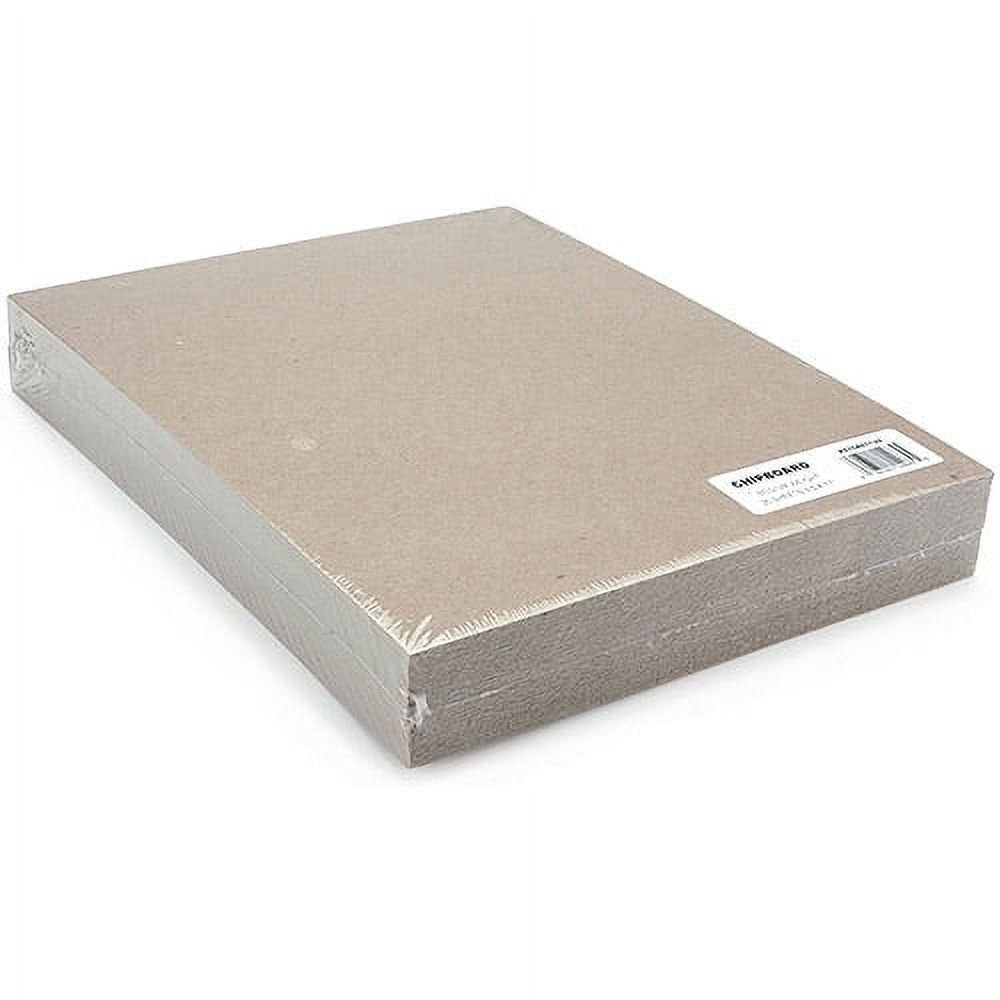 Grafix Chipboard Sheets - 6x6 Inch Medium Weight Black Chipboard - 25 Pack