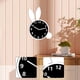 thumbnail image 1 of Reloj colgante de pared con diseño de conejo de Pascua, reloj decorativo, bonito y moderno adorno acrílico, regalo de Pascua para dormitorio, mesita 20 centímetros, 1 of 8