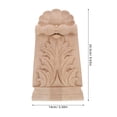 thumbnail image 2 of Pretyzoom Carved Wood Corbel in Khaki Solid Wood with Vintage European Style for Wall and Furniture Decor, 2 of 6