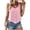Pink -AJ13, variant on IYYVV Gingham Tops for Women Spring Summer Cotton Sleeveless Tank Top Casual Beach Cute Plaid Button Down Shirts Blouses Brown M