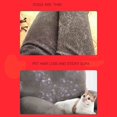thumbnail image 4 of Quitapelos de mascotas de doble cara, reutilizable, con mango ergonómico, rodillo para pelo de perros y gatos, para alfombras, sofás, ropa, color rojo, 4 of 12