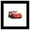 Black Framed Version, variant on Gallery Pops Disney Pixar Cars 3 - Lightning McQueen Wall Art, White Framed Version, 12" x 12"