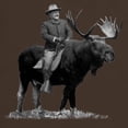 thumbnail image 3 of CafePress - Teddy Roosevelt Riding A Bull Moose T Shirt - Men's Classic Graphic Cotton T-Shirt, 3 of 4