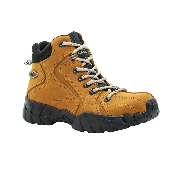 Bota Para Hombre Caribu® Nobuck Color Paja Antiderrapante cafe 29