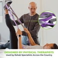 thumbnail image 3 of Gradient Fitness Stretching Strap, Physical Therapy, 12 Multi-Loop 1"Wx8'L, Neoprene Handles, Purple, 3 of 7
