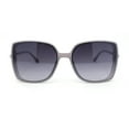 thumbnail image 2 of Womens Classic Chic Understated 90s Designer Fashion Butterfly Sunglasses Grey - Smoke, 2 of 4