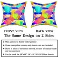 thumbnail image 5 of GZHJMY Abstraction Throw Pillow Cover Splash Ink Graffiti Pillowcase Colorful Background Decoration Square Pillow Case for Home Sofa Bedroom Living Room Cushion Cover18*18, 5 of 7