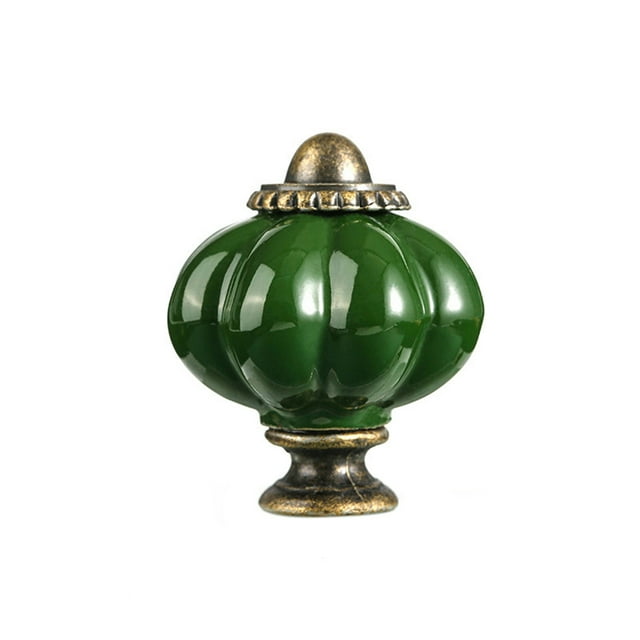 Transemion European Light Luxury Single Hole Kitchen Cabinet Handles But Also Sturdy Dark green