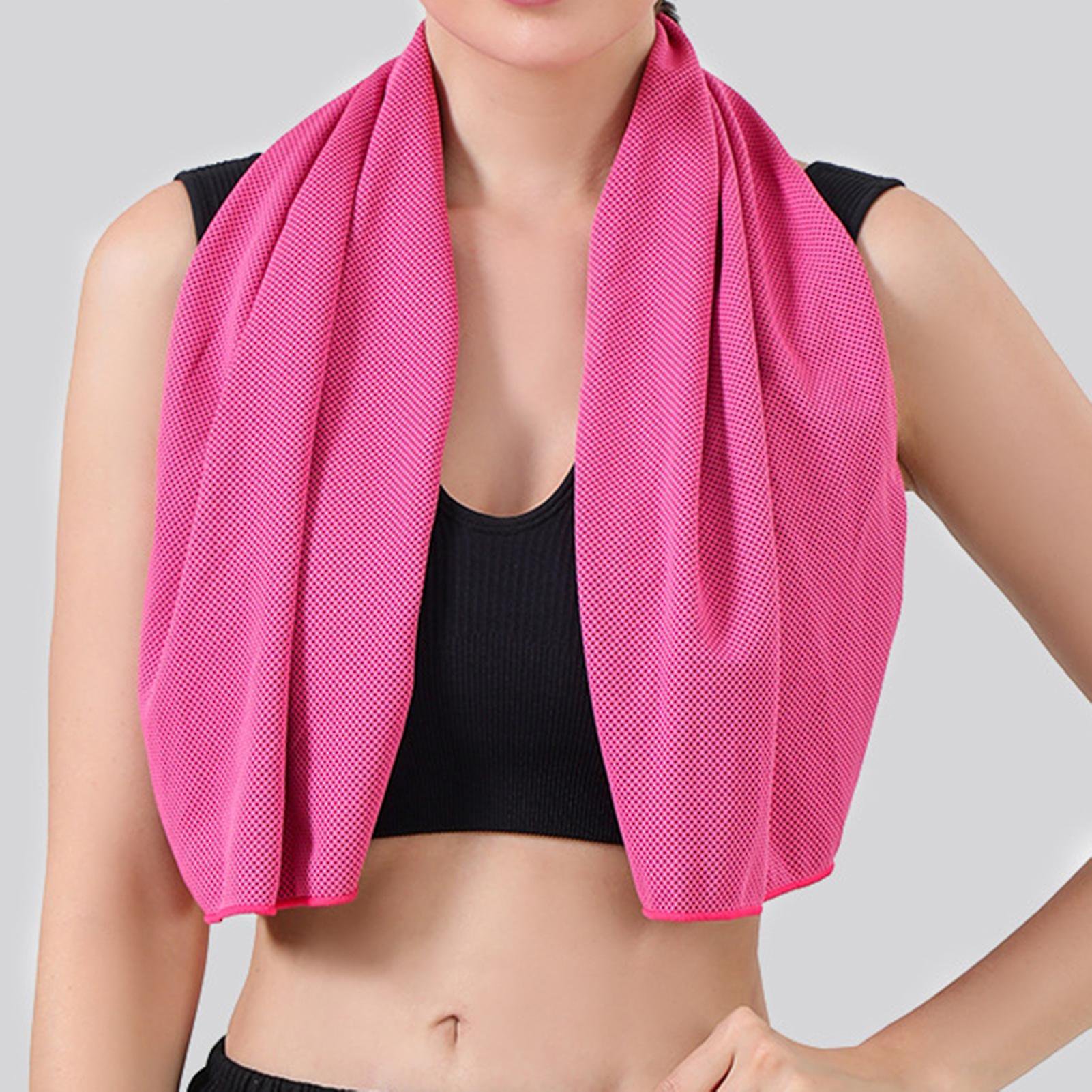 3 Serviettes Rafraîchissantes Sport En Polyester - Séchage Rapide, Avec Manchon Silicone - Pour Fitness, Running, Plein Air