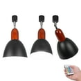 thumbnail image 1 of FSLiving H type Gimbaled Track Lighting,Black Ceiling Spotlighting Remote Control, Color Changing RGB Tunable White A19 Smart Bulb Mini Dome Lights H Track Mounted for Kitchen Shopwindow,Disco Ball, 1 of 9