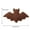 Brown, variant on Halloween Bat Shaped Throw Pillow, Large Pillow Fleece Embroidery Decorative Fall Decorative Halloween Pillow for Couch, Sofa, Bed, 15.7 x 9.4 inches