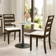 thumbnail image 2 of Costway Modern Dining Chair Set of 2 Upholstered Farmhouse Chairs with Rubber Wood Frame, 2 of 8