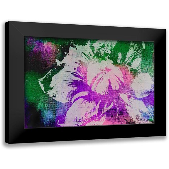 Tyrrell, Lu Anne 14x10 Black Modern Framed Museum Art Print Titled - Color Pop Flower