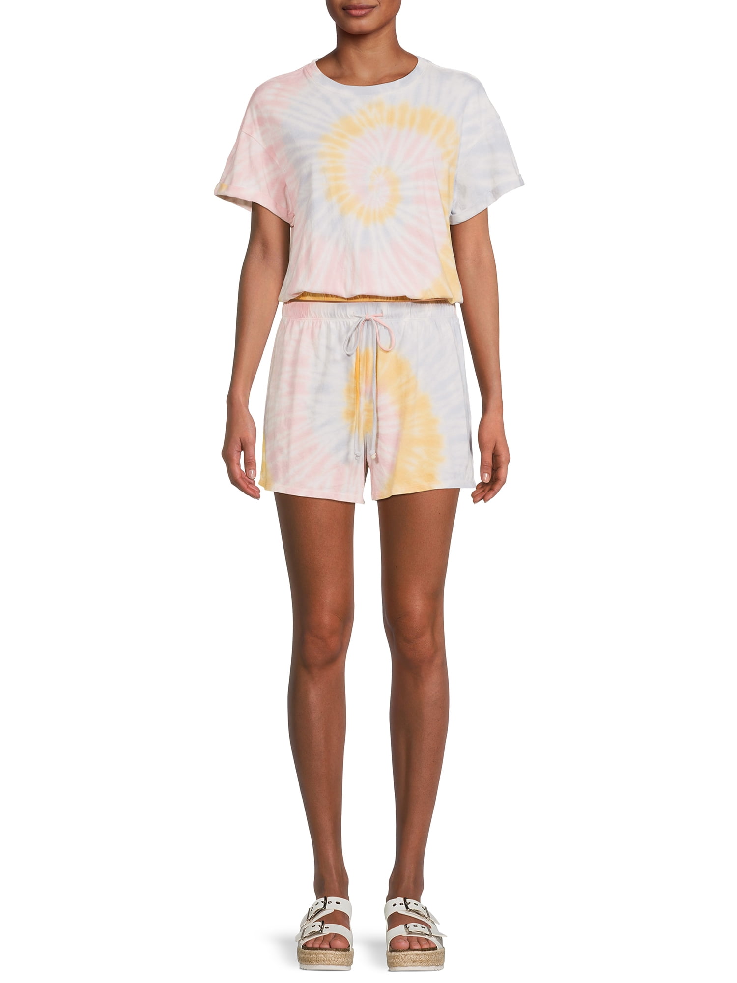 No Boundaries Juniors' Tie-Dye T-Shirt 