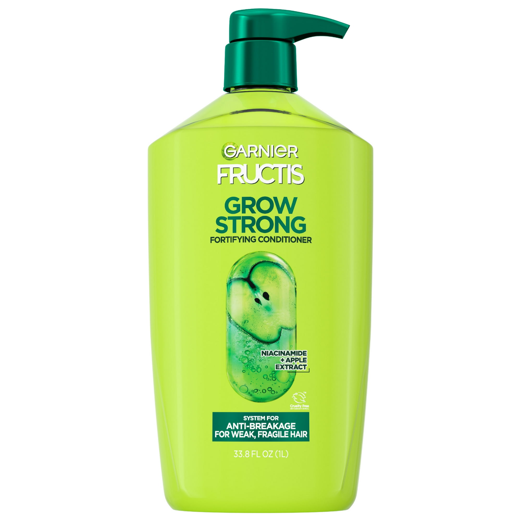 Garnier Fructis Grow Strong Conditioner, Fortifying and Strengthening Conditioner, 33.8 fl oz