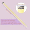 thumbnail image 2 of Hisgeru 10 Pcs Creamy White Hair Extensions 22 inch Party Highlights Clip for Hair, 2 of 5