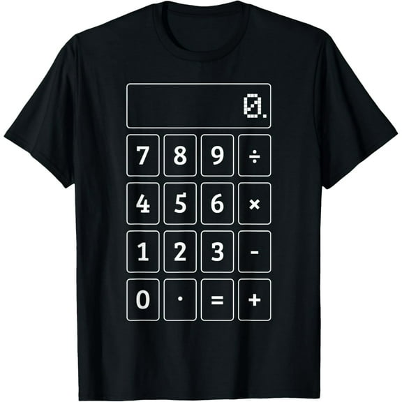Exquisite and comfortable-Calculator Costume Funny Halloween Math Teacher Nerd T-Shirt