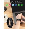 thumbnail image 2 of Restored WYZE Band Fitness Tracker with Alexa Built-in, Activity Tracker Watch with Heart Rate Monitor, Smart Fitness Band with Step Counter, Calorie Counter, Pedometer Water Resistant, Black (Refurbished), 2 of 8